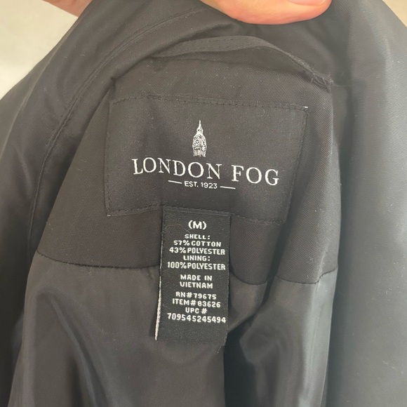 London Fog NWT Women’s M Single Breasted Tie Waist Removable Hood Trench Coat - Picture 9 of 10